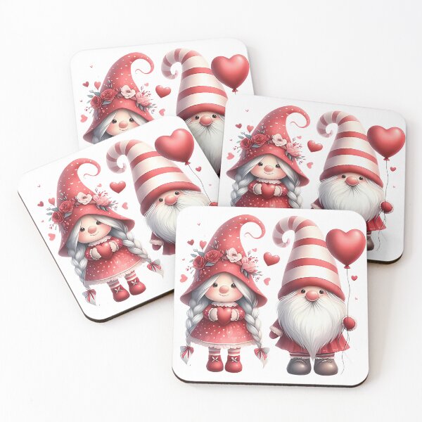 Item preview, A0636 Valentine Gnome Duo - Adorable Romantic Décor, Perfect Gift for Valentine's Day, Charming Home Accent, and Unique Collectible designed and sold by angieart68.