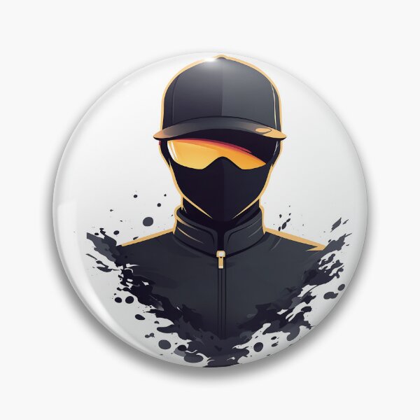Item preview, Cyberpunk Balaclava Character With Paint Splash Style designed and sold by GoldenTealArts.