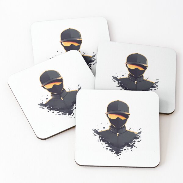 Item preview, Cyberpunk Balaclava Character With Paint Splash Style designed and sold by GoldenTealArts.