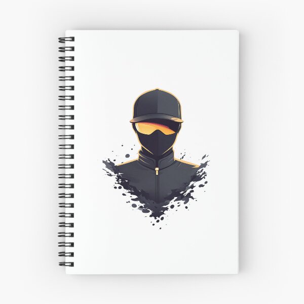 Item preview, Cyberpunk Balaclava Character With Paint Splash Style designed and sold by GoldenTealArts.