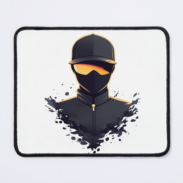 Item preview, Cyberpunk Balaclava Character With Paint Splash Style designed and sold by GoldenTealArts.