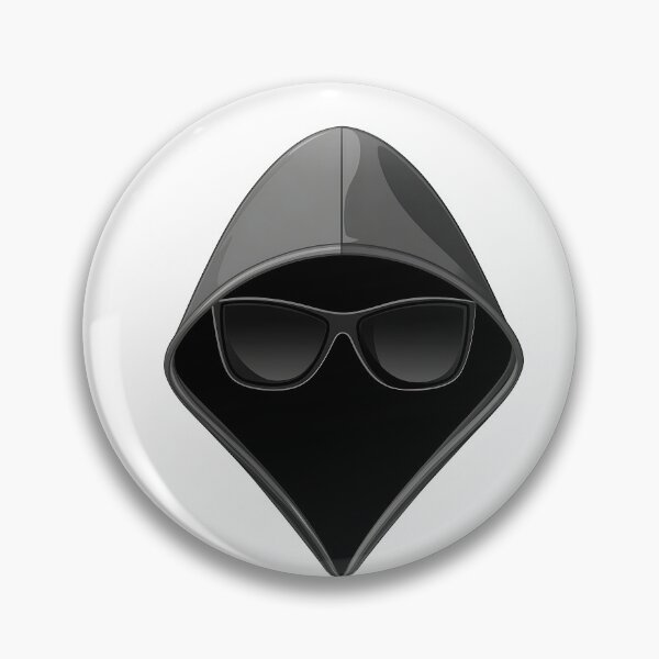 Item preview, Hacker Hooded Logo With Minimalist Vector Design designed and sold by GoldenTealArts.