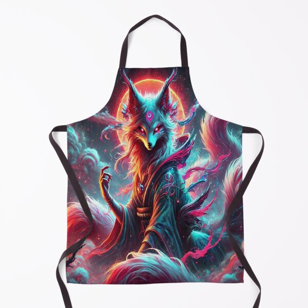 Item preview, AI generated kitsune, dystopian fantasy designed and sold by AI-this-is-AI.