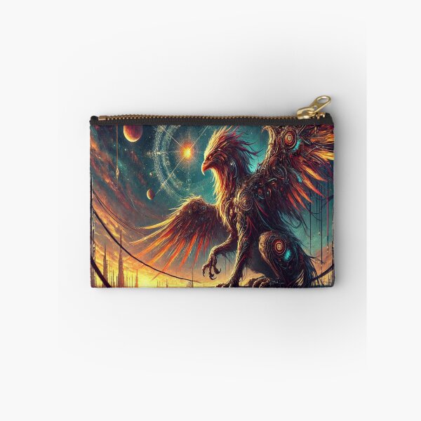 Item preview, AI generated griffin, dystopian fantasy designed and sold by AI-this-is-AI.