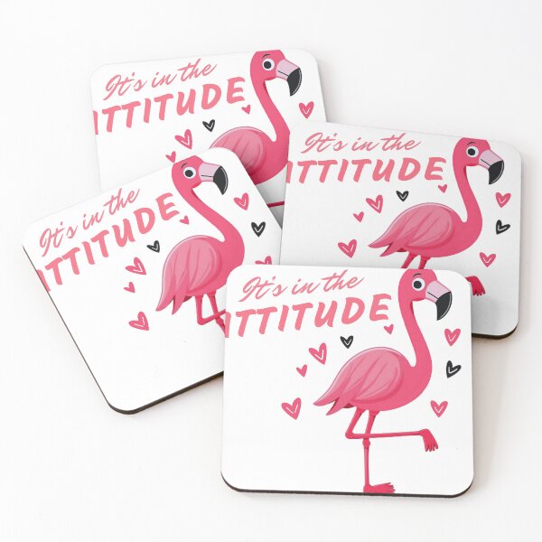 Item preview, Flamingo It's in the Attitude funny t shirt designed and sold by StreetArtPro.