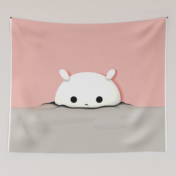 Item preview, Minimalist Cute Character Emerging from Cracked Ground designed and sold by GoldenTealArts.