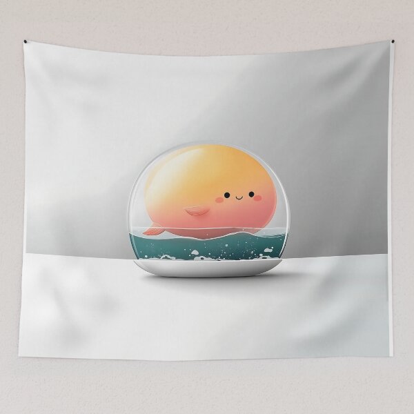 Item preview, Golden Fish Floating in Glass Sphere designed and sold by GoldenTealArts.