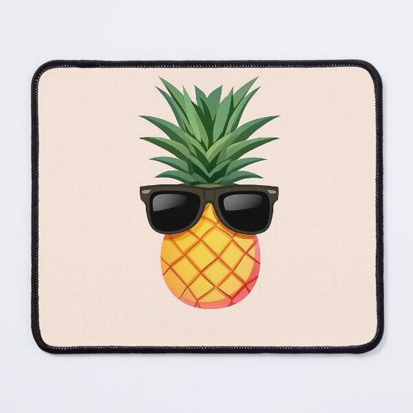 Item preview, Cute Pineapple Wearing Sunglasses Minimalist Logo designed and sold by GoldenTealArts.