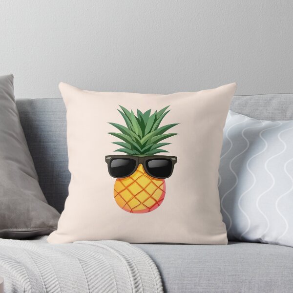Item preview, Cute Pineapple Wearing Sunglasses Minimalist Logo designed and sold by GoldenTealArts.
