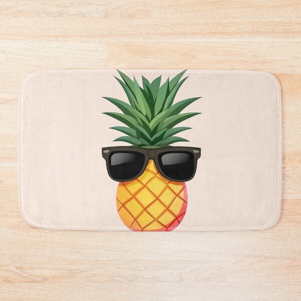 Item preview, Cute Pineapple Wearing Sunglasses Minimalist Logo designed and sold by GoldenTealArts.