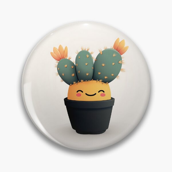 Item preview, Adorable Smiling Cactus Vector Illustration designed and sold by GoldenTealArts.