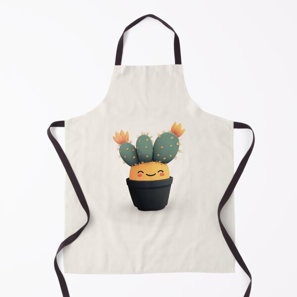 Item preview, Adorable Smiling Cactus Vector Illustration designed and sold by GoldenTealArts.