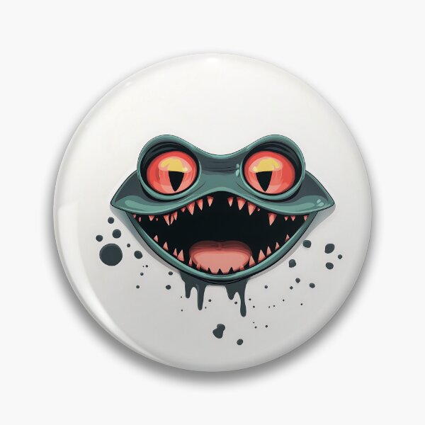 Item preview, Evil Cartoon Lizard Face Vector Art designed and sold by GoldenTealArts.