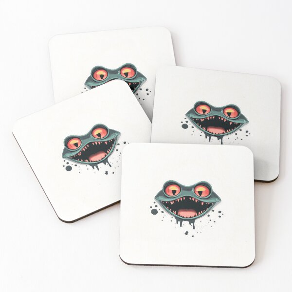 Item preview, Evil Cartoon Lizard Face Vector Art designed and sold by GoldenTealArts.