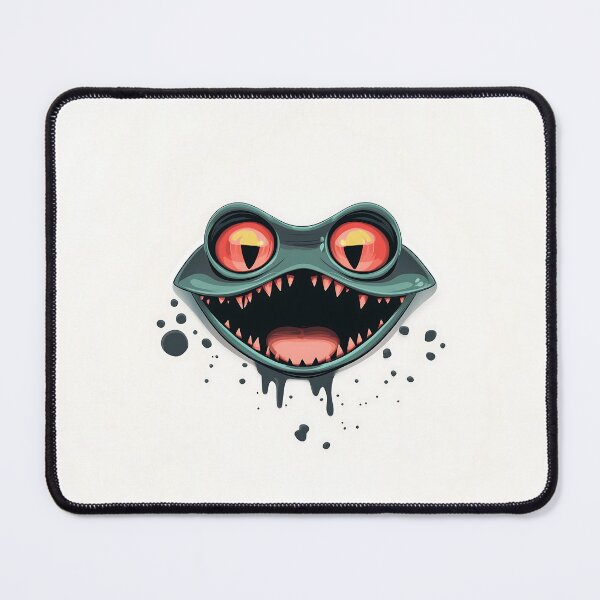 Item preview, Evil Cartoon Lizard Face Vector Art designed and sold by GoldenTealArts.
