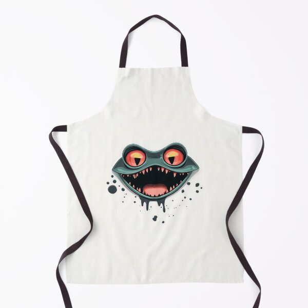 Item preview, Evil Cartoon Lizard Face Vector Art designed and sold by GoldenTealArts.