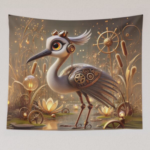 Item preview, Steampunk Sarus Crane designed and sold by Sillytoe.