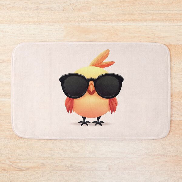 Item preview, Cool Cartoon Bird With Stylish Sunglasses designed and sold by GoldenTealArts.