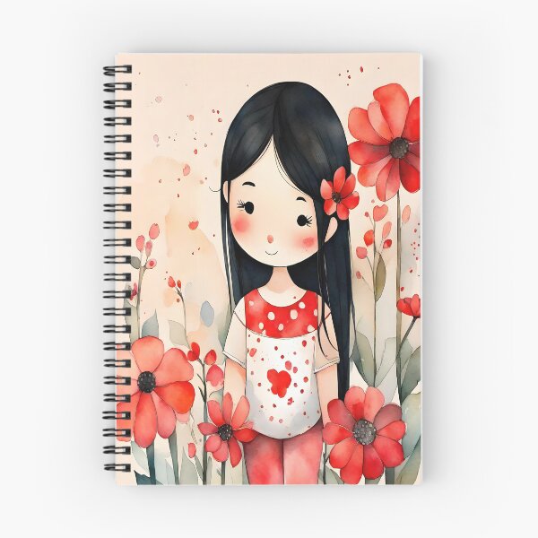 Item preview, Cute black girl with red flowers designed and sold by DWeyers.