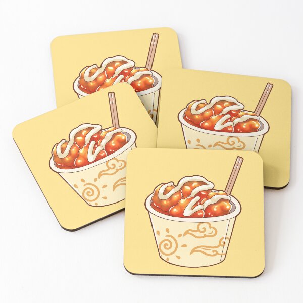 Item preview, Cute Korean Street Food - Korean Chicken Sticker and more! designed and sold by IntrovertMochi.