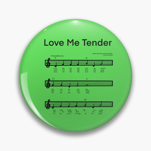 Item preview, LOVE ME TENDER Music with GREEN background designed and sold by MonicaArtist.