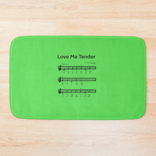Item preview, LOVE ME TENDER Music with GREEN background designed and sold by MonicaArtist.