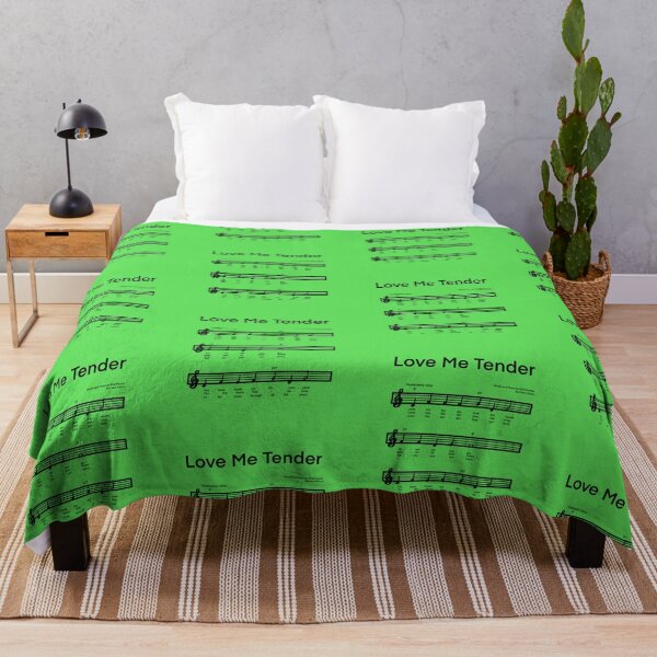 Item preview, LOVE ME TENDER Music with GREEN background designed and sold by MonicaArtist.