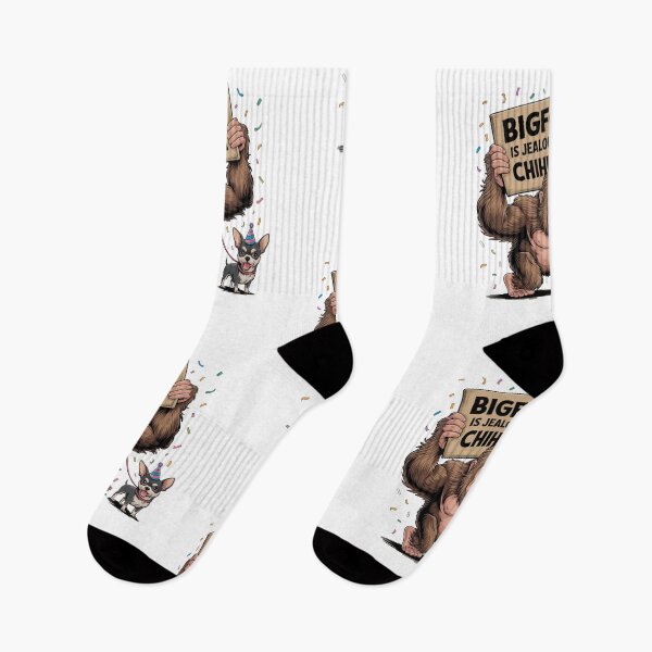Item preview, Bigfoot is Jealous of my Chihuahua  designed and sold by Nzgiftsandmore.