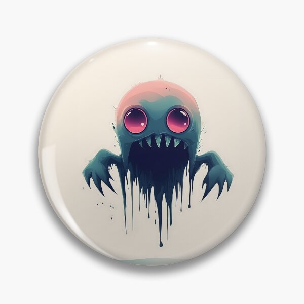 Item preview, Cute Minimalist Monster Illustration with Dripping Details designed and sold by GoldenTealArts.