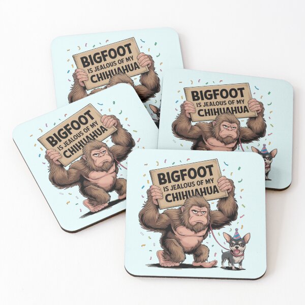 Item preview, Bigfoot is Jealous of my Chihuahua  designed and sold by Nzgiftsandmore.