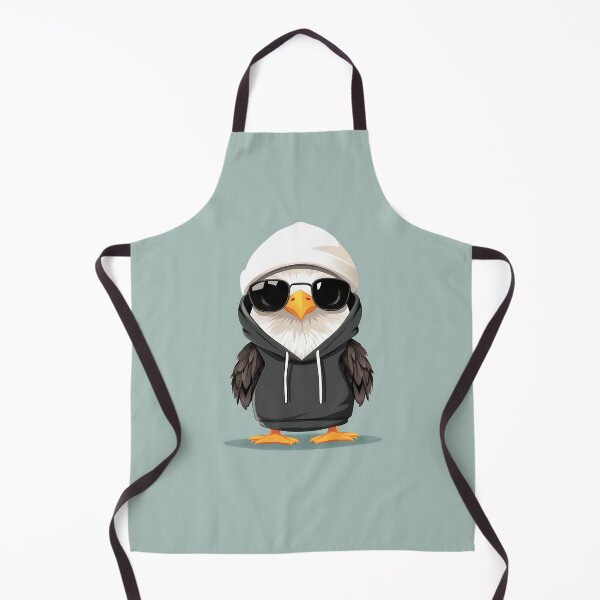 Item preview, Cool Cartoon Eagle in Stylish Hoodie Illustration designed and sold by GoldenTealArts.