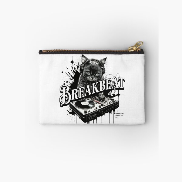 Item preview, BREAKBEAT  - Feline The Breaks (Black)  designed and sold by Discothreadz.
