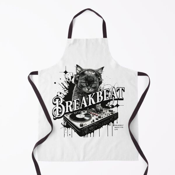 Item preview, BREAKBEAT  - Feline The Breaks (Black)  designed and sold by Discothreadz.