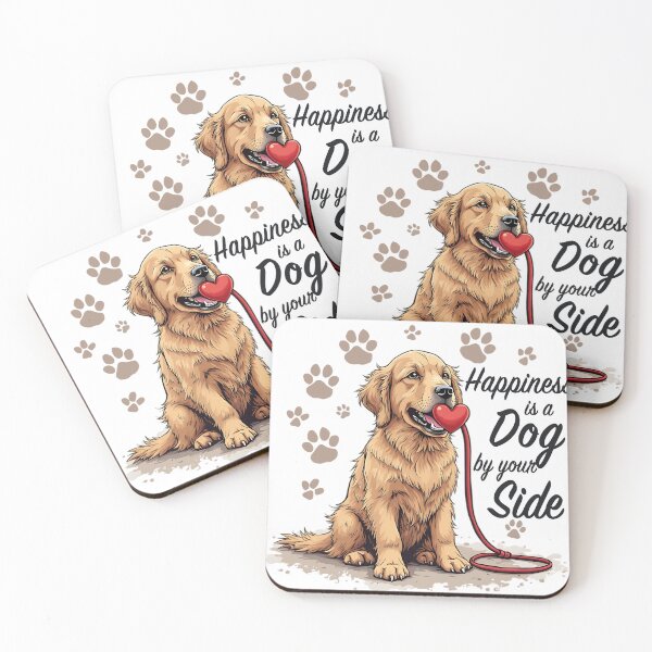 Item preview, Golden retriever Lover Happiness is a Dog by Your Side  designed and sold by StreetArtPro.