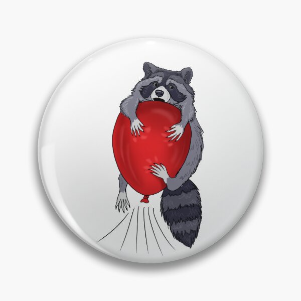 Artikelvorschau, Roter Ballon-Waschbär entworfen und verkauft von ghayle.
