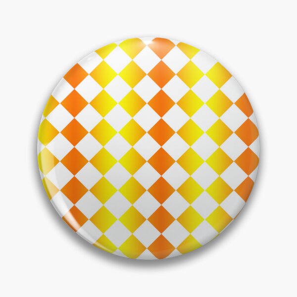 Item preview, Orange Yellow White Diamond Harlequin Checker Pattern - 0-1684  designed and sold by MyEyesArtWork.