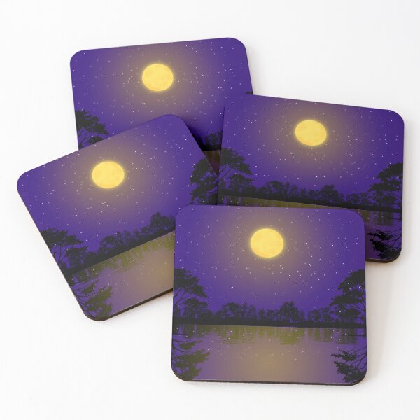 Item preview, Moonlight reflection in forest designed and sold by ArsyCreation.