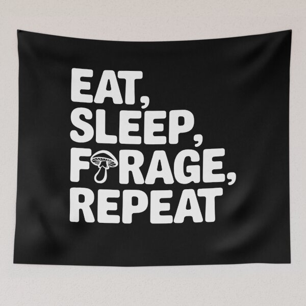 Item preview, Eat, Sleep, Forage, Repeat: The Fungi Enthusiast’s Motto designed and sold by Reichcorp.