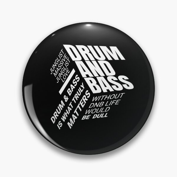 Item preview, DRUM AND BASS  - 360 Font Cube (White)  designed and sold by Discothreadz.