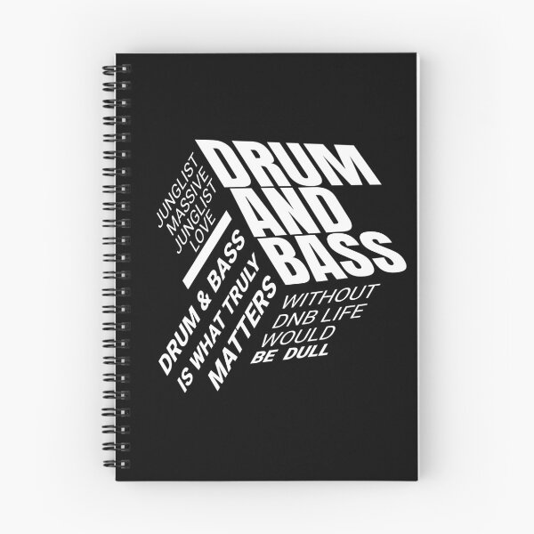 Item preview, DRUM AND BASS  - 360 Font Cube (White)  designed and sold by Discothreadz.