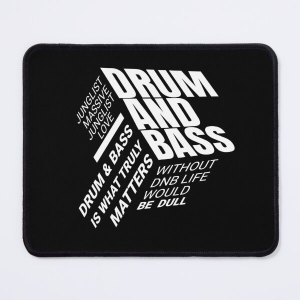 Item preview, DRUM AND BASS  - 360 Font Cube (White)  designed and sold by Discothreadz.