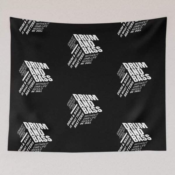 Item preview, DRUM AND BASS  - 360 Font Cube (White)  designed and sold by Discothreadz.
