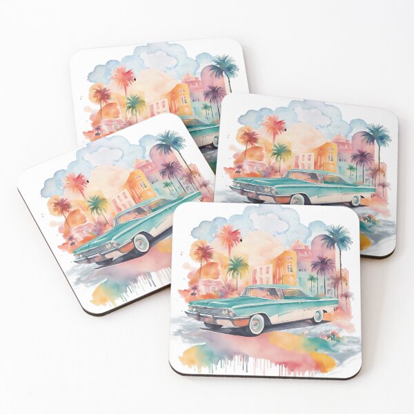 Item preview, Classic Car in an Artistic Cityscape designed and sold by Angellacelin.