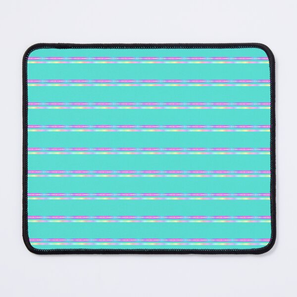 Item preview, Cute turquoise soft rainbow striped | Blue green horizontal stripes designed and sold by lausn.