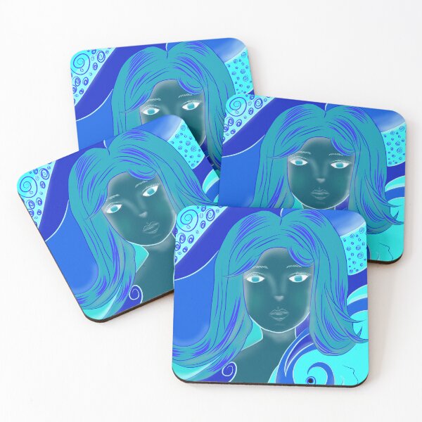 Item preview, Mulher azul azul designed and sold by Wall Cardosos.