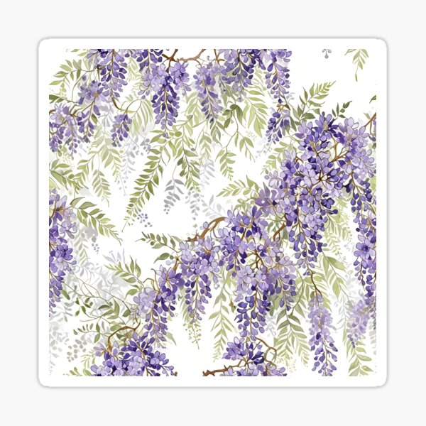 Item preview, Cascading wisteria flower designed and sold by CoolPixels.