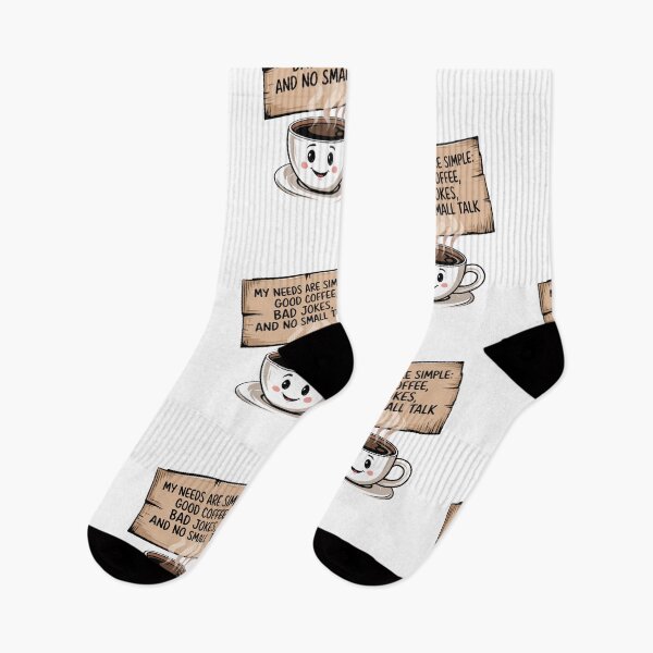 Item preview, My needs are simple Good Coffee, Bad Jokes, No Small Talk designed and sold by Nzgiftsandmore.