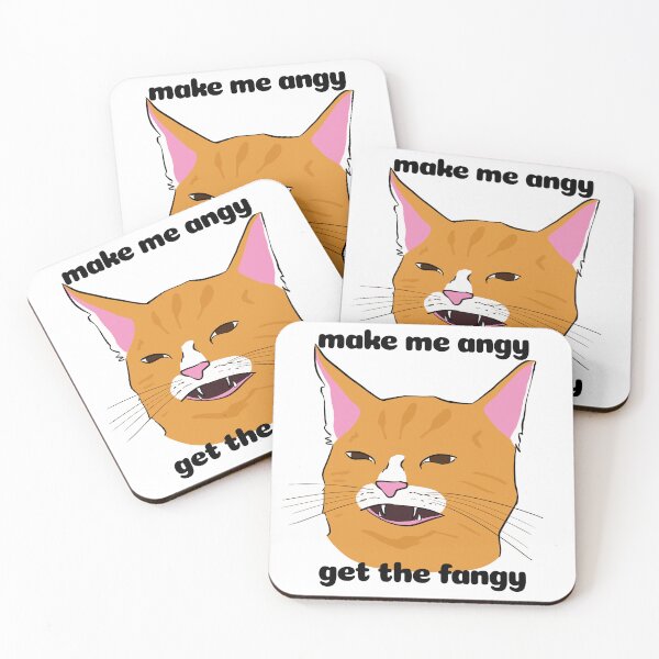 Item preview, Make Me Angy, Get the Fangy - Angry Meme Cat designed and sold by rornelson.
