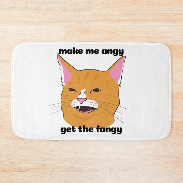 Item preview, Make Me Angy, Get the Fangy - Angry Meme Cat designed and sold by rornelson.