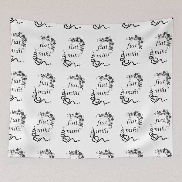 Item preview, Fiat Mihi - Virgin Mary Rose and Thorns designed and sold by Blueberry CC Designs.